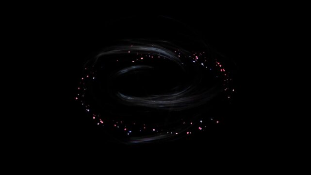 wind energy spin effect on black background