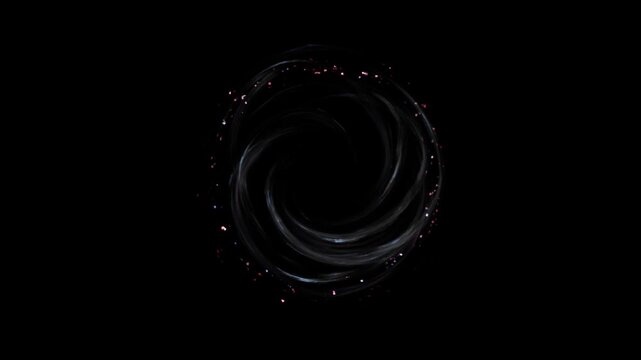 wind energy spin effect on black background
