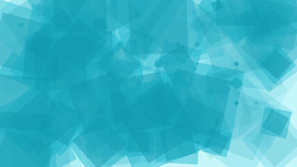 Obraz premium Abstract Teal Overlapping Squares Background