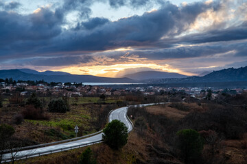 Anochecer en la Sierra de Madrid