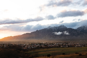 Anochecer en la Sierra de Madrid