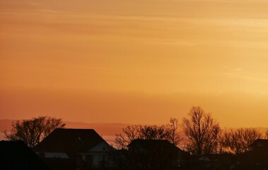 Sonnenuntergang &uuml;ber der Ostsee vor R&uuml;gen