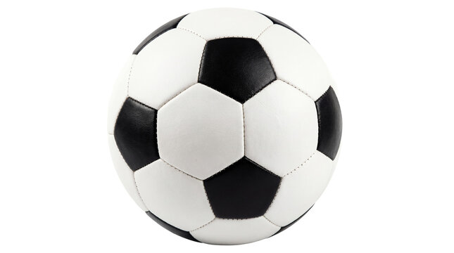 Classic soccer ball on transparent background