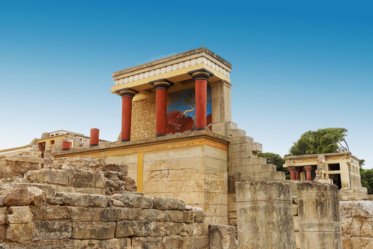 Gr&egrave;ce, le site arch&eacute;ologique de Knossos en Cr&egrave;te