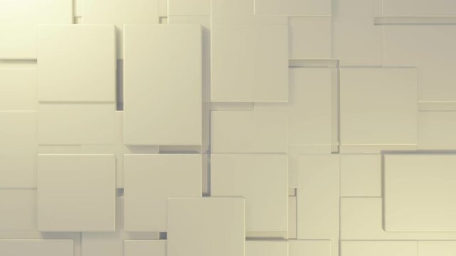 Abstract seamless looped geometric background. Transformation of colored rectangles and lines. Animated geometric pattern