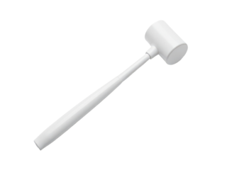 Close-up shot of a toothbrush on a white surface, great for dental or hygiene related concepts