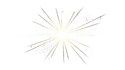 Fototapeta premium Bright White Star Burst Light Effect with Glowing Lens Flare Effect