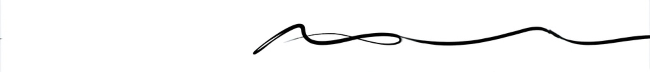 Obraz premium Wavy line sketch on white
