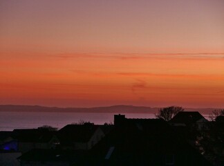 Sonnenuntergang &uuml;ber der Ostsee vor R&uuml;gen