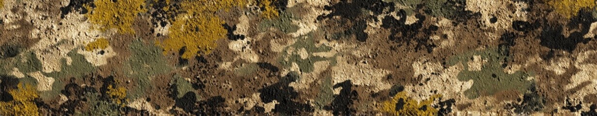 Earthy camo pattern texture in beige, brown, olive, green and gold