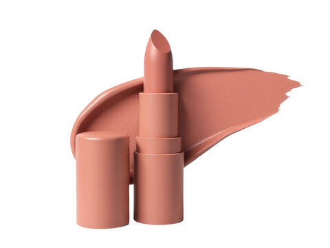 Close-up image of a lipstick on a white background, suitable for use in beauty or cosmetics promotions