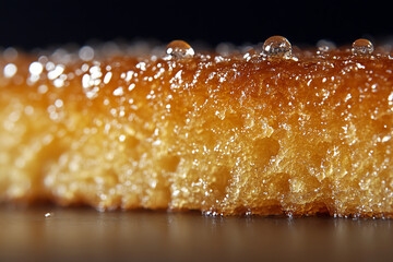 Cake Crumb Glaze Close Up