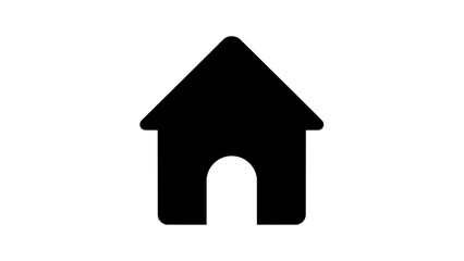 Fototapeta premium Vector illustration of a house icon on a transparent background