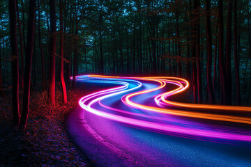 Forest Road Neon Glow