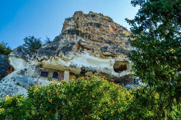 Rock-Hewn Basarbovo Monastery in Northern Bulgaria