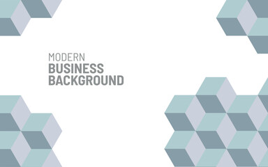 Modern business geometric isometric cubes background