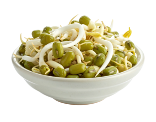 Sprouts Fresh bowl of mung bean sprouts