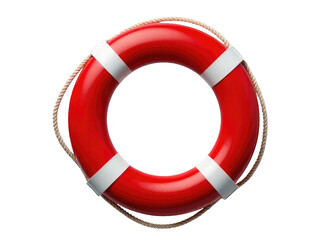 A rescue device suspended from a rope, used in emergency situations