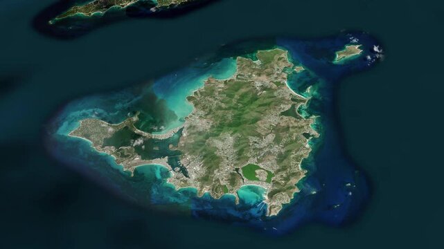 Saint Martin Map Animation
