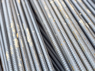 Steel reinforcement bars for construction projects