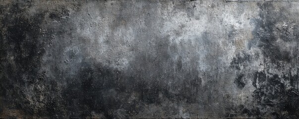Obraz premium Grunge abstract in grayscale, dark edges, mottled surface, worn texture