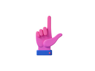 Obraz premium A close-up shot of a pink object with a finger resting on it