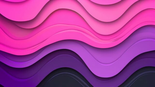 Abstract Wave of Colors: A vibrant display of layered waves in a spectrum of pinks and purples, evoking a sense of fluidity and depth.