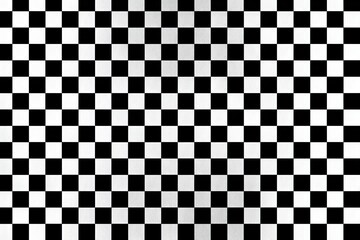 Fototapeta premium Black and white checkerboard pattern filling the frame, symmetrical