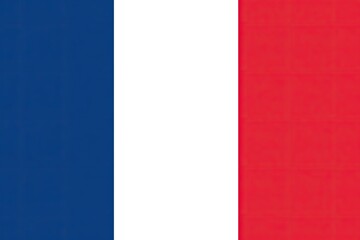 Vertical tricolor flag a broad blue, white, and red band