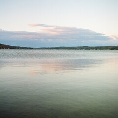 sunrise over the lake