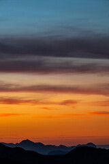 Obraz premium Color Bursts And Fades Over Big Bend