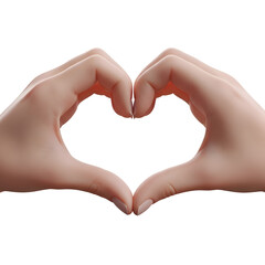 Fototapeta premium Hands Forming Heart Shape Gesture.