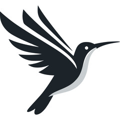 Obraz premium Hummingbird Icon Vector