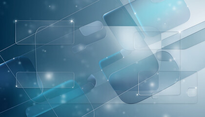 Blue metallic abstract background