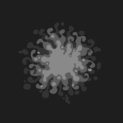 Decorative stylised splash; ink explosion blob
