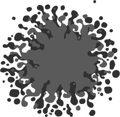 Fototapeta premium Decorative stylised splash; ink explosion blob