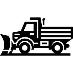 Fototapeta premium Snow Plow Truck Icon