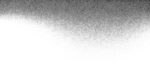 Diagonal halftone gradient with fine smooth lines and a clean, soft fade from dark to light on a transparent background.
