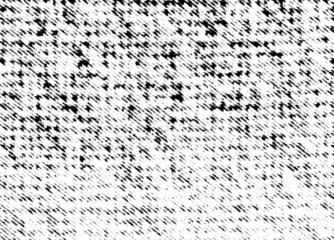 Diagonal halftone noise texture featuring irregular black specks and rough shading lines with a distressed grainy look on a transparent background.