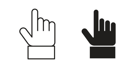 Fototapeta premium Finger icons. EPS 10. Graphic icon vector designs