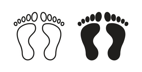 Foot icons. EPS 10. Graphic icon vector designs