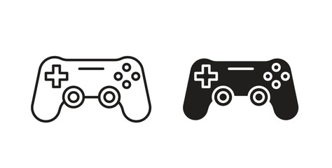 Gamepad icons. EPS 10. Graphic icon vector designs © Pop