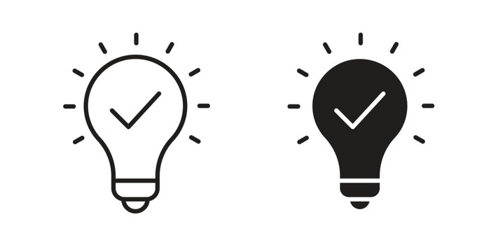 Idea icons. EPS 10. Graphic icon vector designs