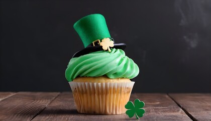 Happy St. Patrick's Day background with shamrock clover leaf. saint Patrick's day festival background. Clover shamrock leaf  vector template for 17 march St Patrick's Day, created with generative ai