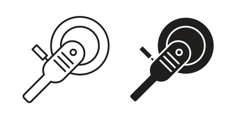 Polisher icons. EPS 10. Graphic icon vector designs