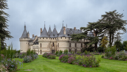 Château de Chenonceau and Formal Gardens, Loire Valley, France.