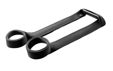 Modern adjustable pull-up assistance band created for home gym, strength building, and endurance training isolated on transparent background PNG