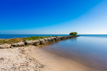 Key West Smathers Beach jetty 2025. Long exposure