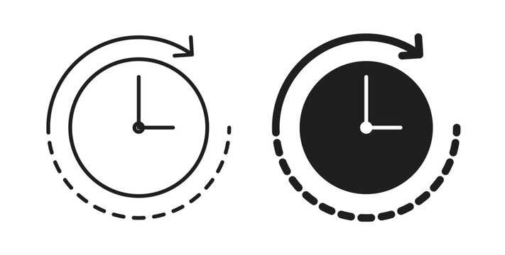 Time forward icons. EPS 10. Graphic icon vector designs