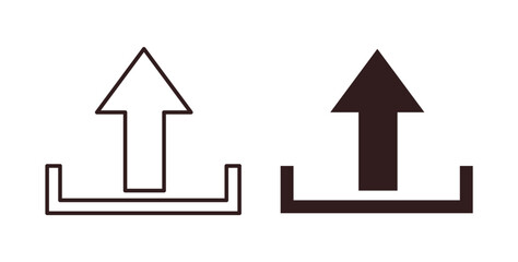 Fototapeta premium Upload icons. EPS 10. Graphic icon vector designs